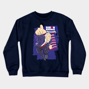 Biden Harris 2020 (comic style) Crewneck Sweatshirt